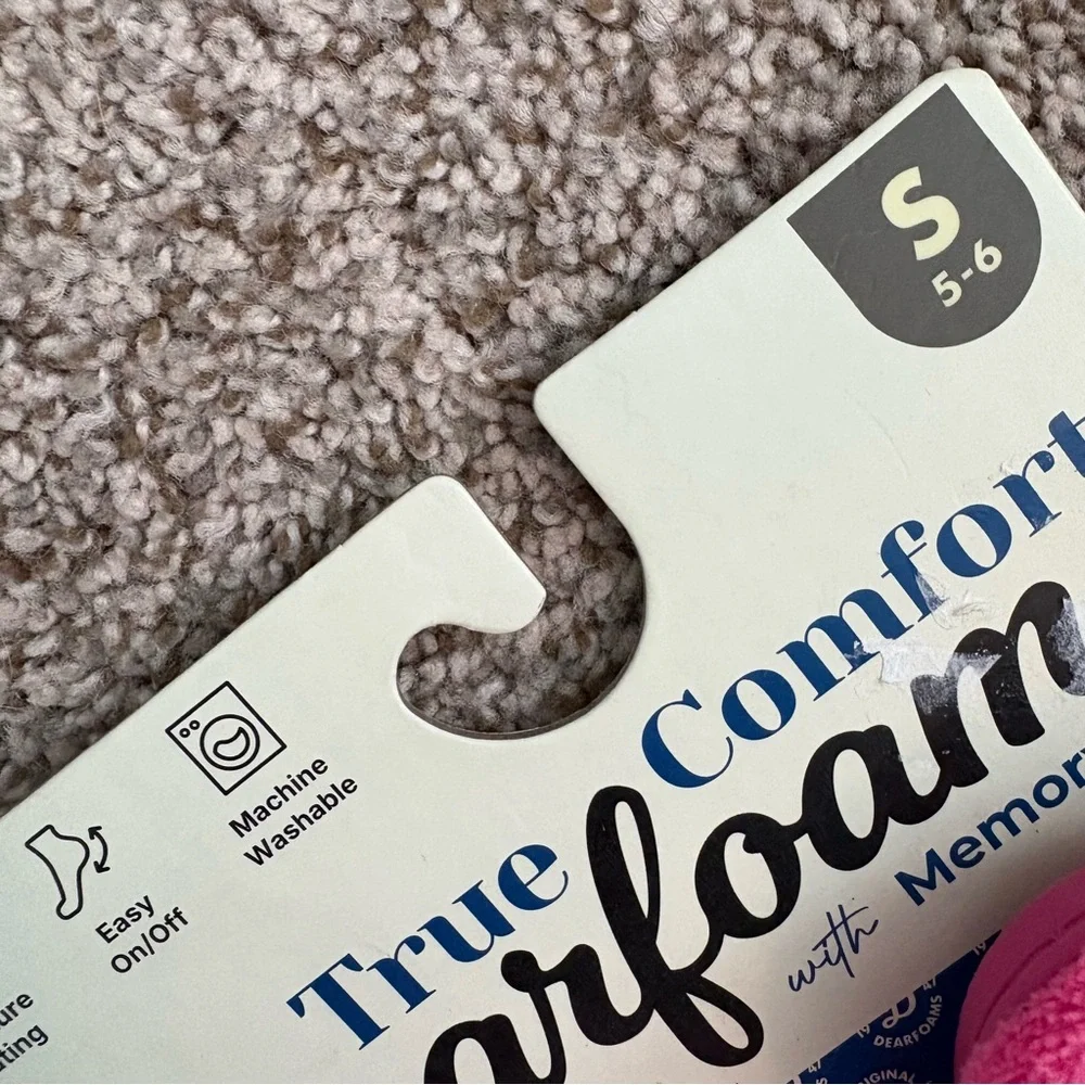 NWT, dearfoam, thong, slippers, women’s, kids, memory foam, sleep wear, 5/6 - Picture 4 of 6